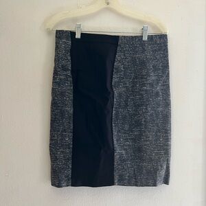 H&M Black Gray Pencil Skirt Size 10
